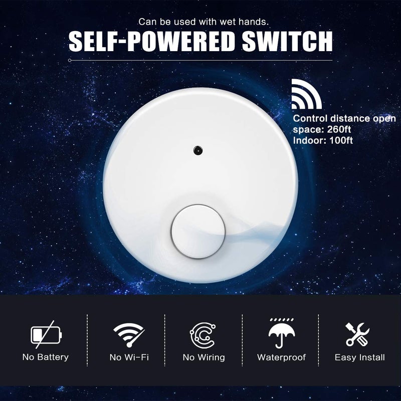 CLEESINK Garbage Disposal Wireless Switch Kit, Self-Powered Portable Remote Control Outlet On Off by CLEESINK - Image 2